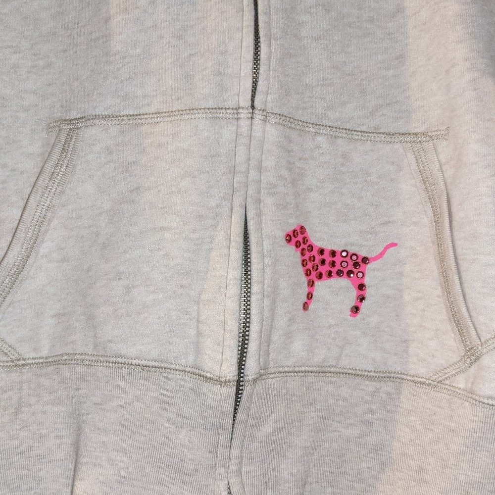 VS PINK Zip Up Sweatshirt Hoodie - Picture 3 of 11
